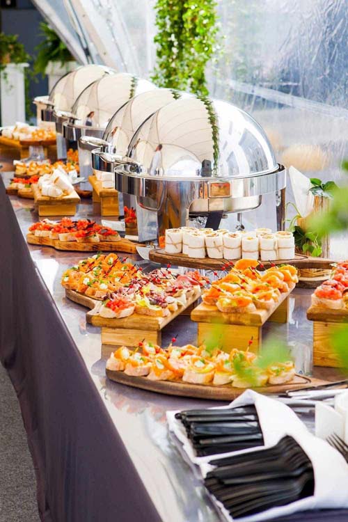 繽紛冷盤與精緻開胃菜，自助餐檯陳列設計｜森間饗宴｜森の魚外燴｜森之魚外燴
